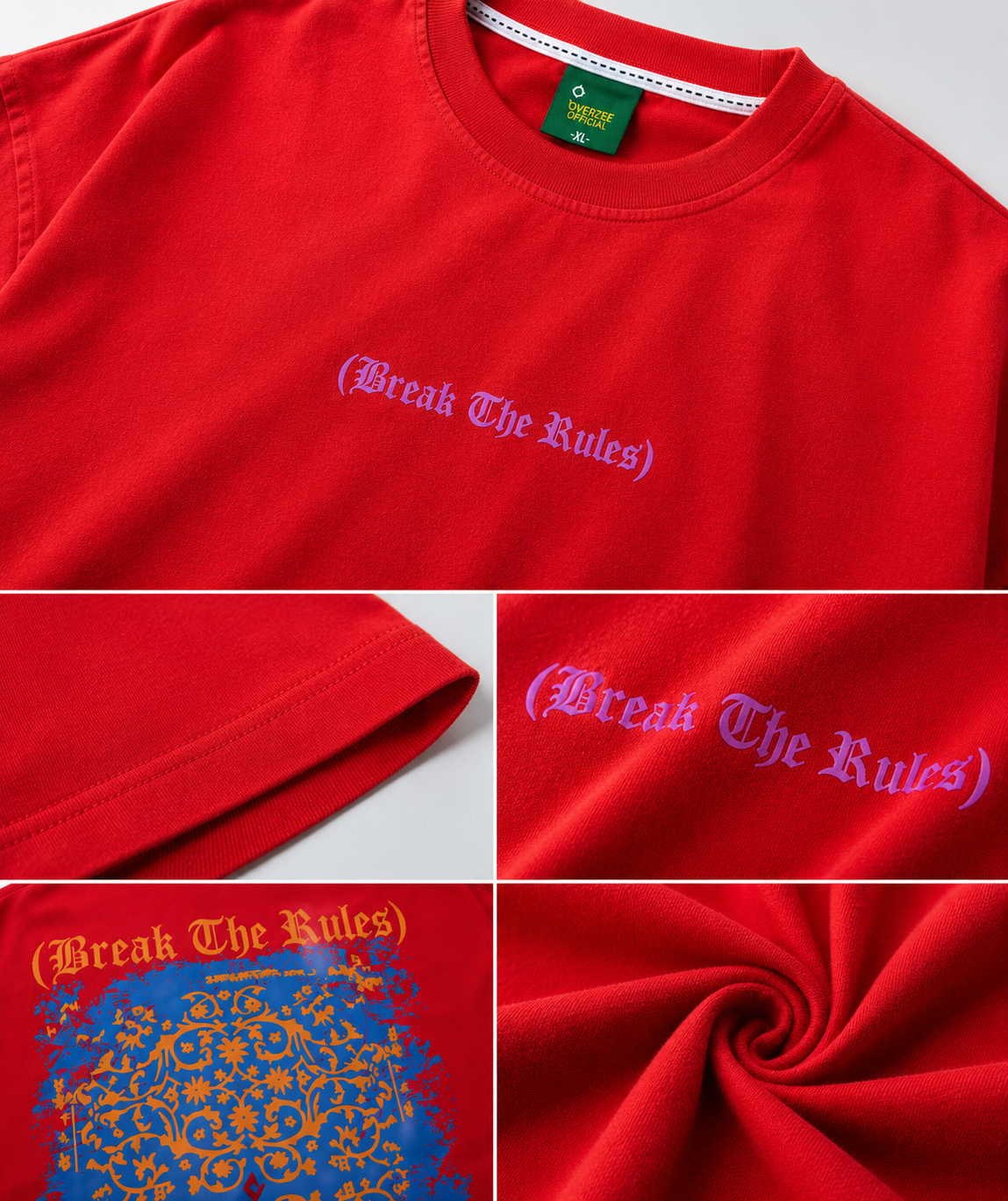 Oversized Graphic T-Shirt – Red