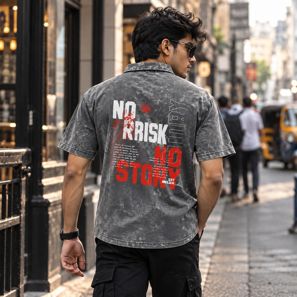 Vintage Washed Charcoal Graphic print shirt