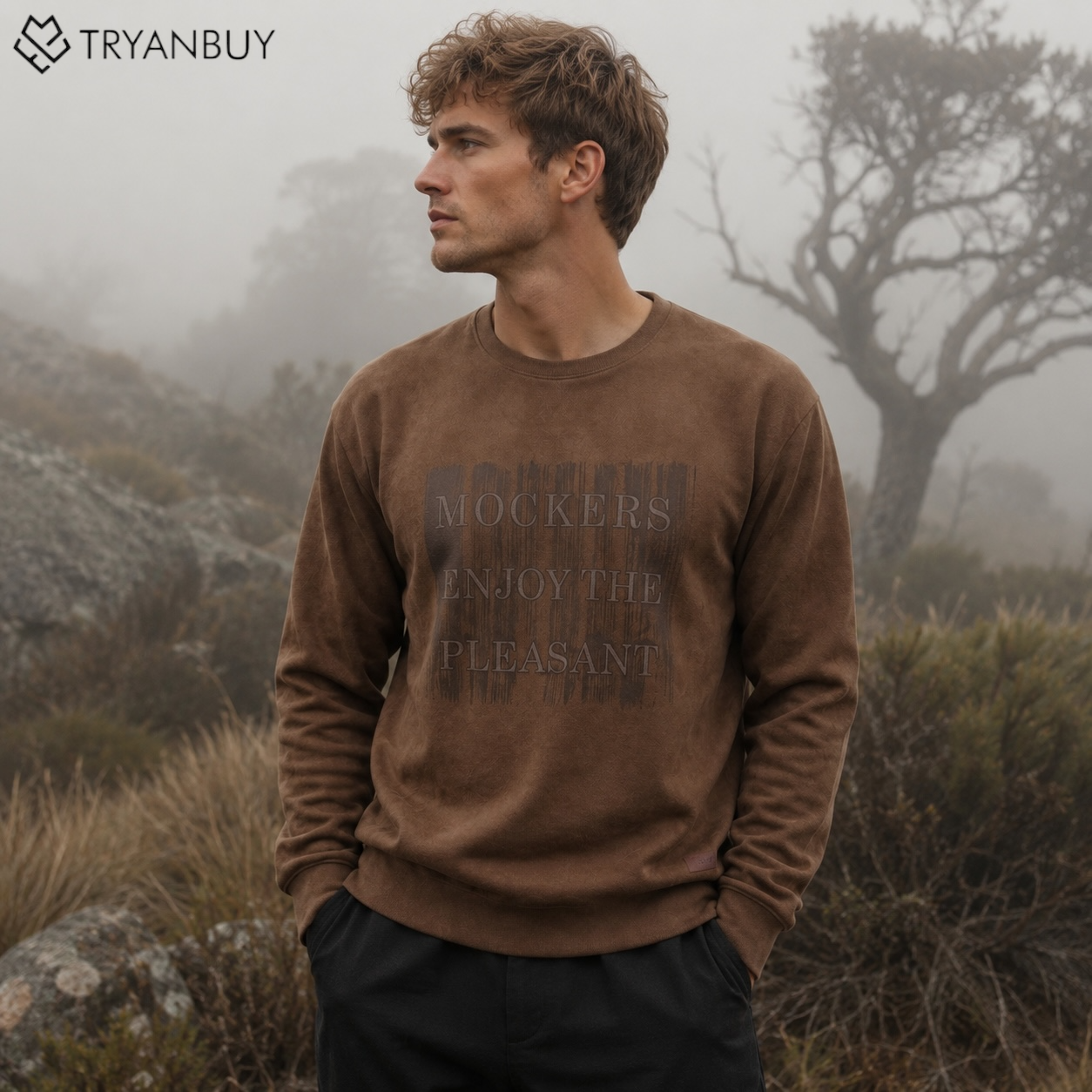 Mocha Brown Premium Oversized Sweatshirt