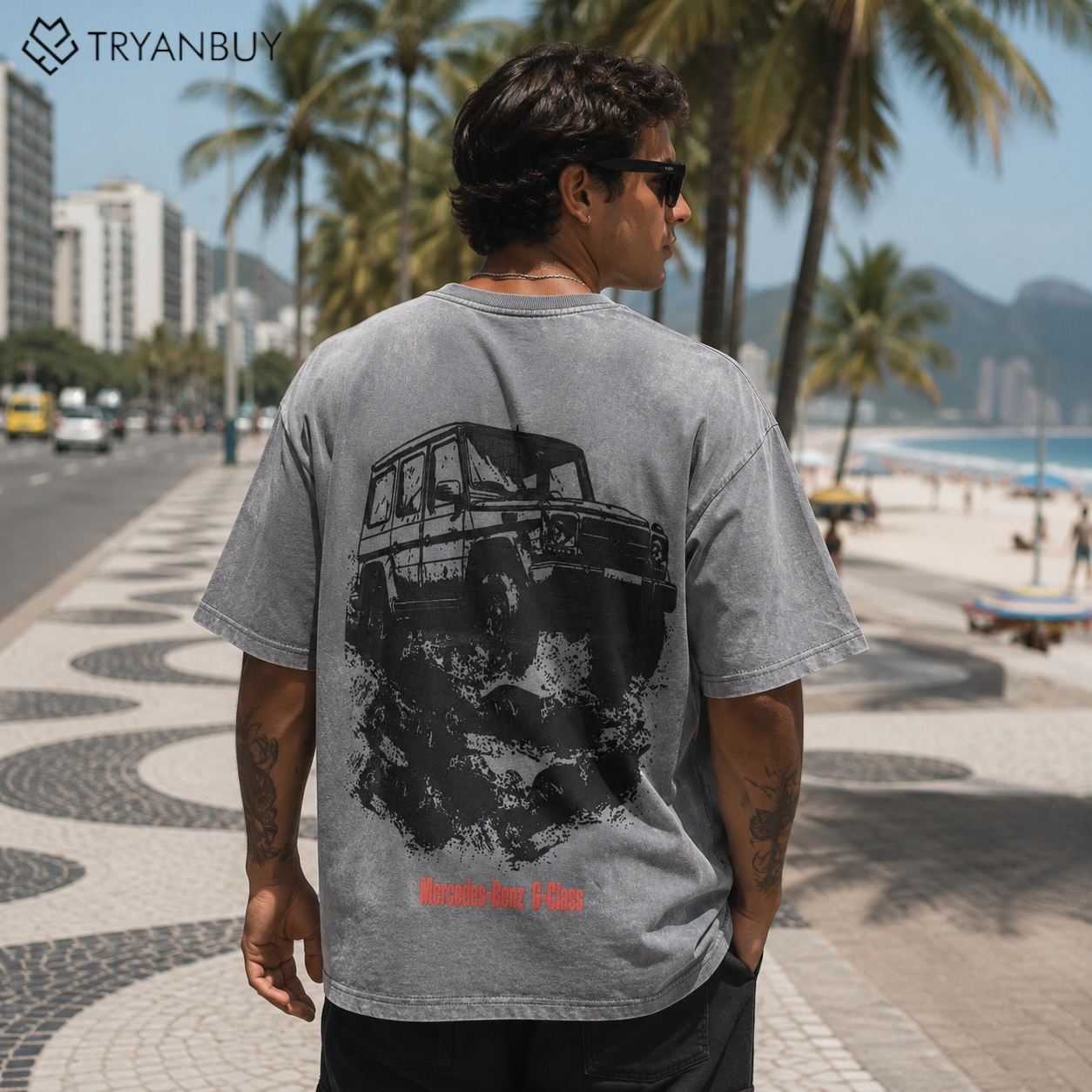 Vintage Wash Graphic Oversized T-Shirt