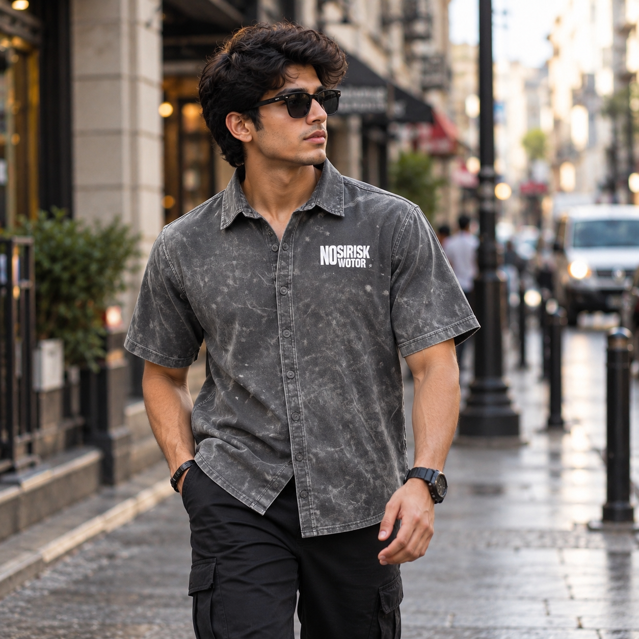 Vintage Washed Charcoal Graphic print shirt