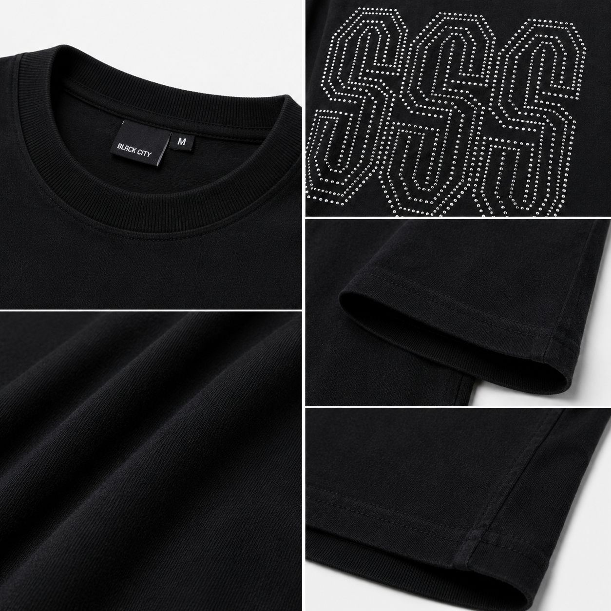 Urban Triple S Rhinestone Oversized T-Shirt
