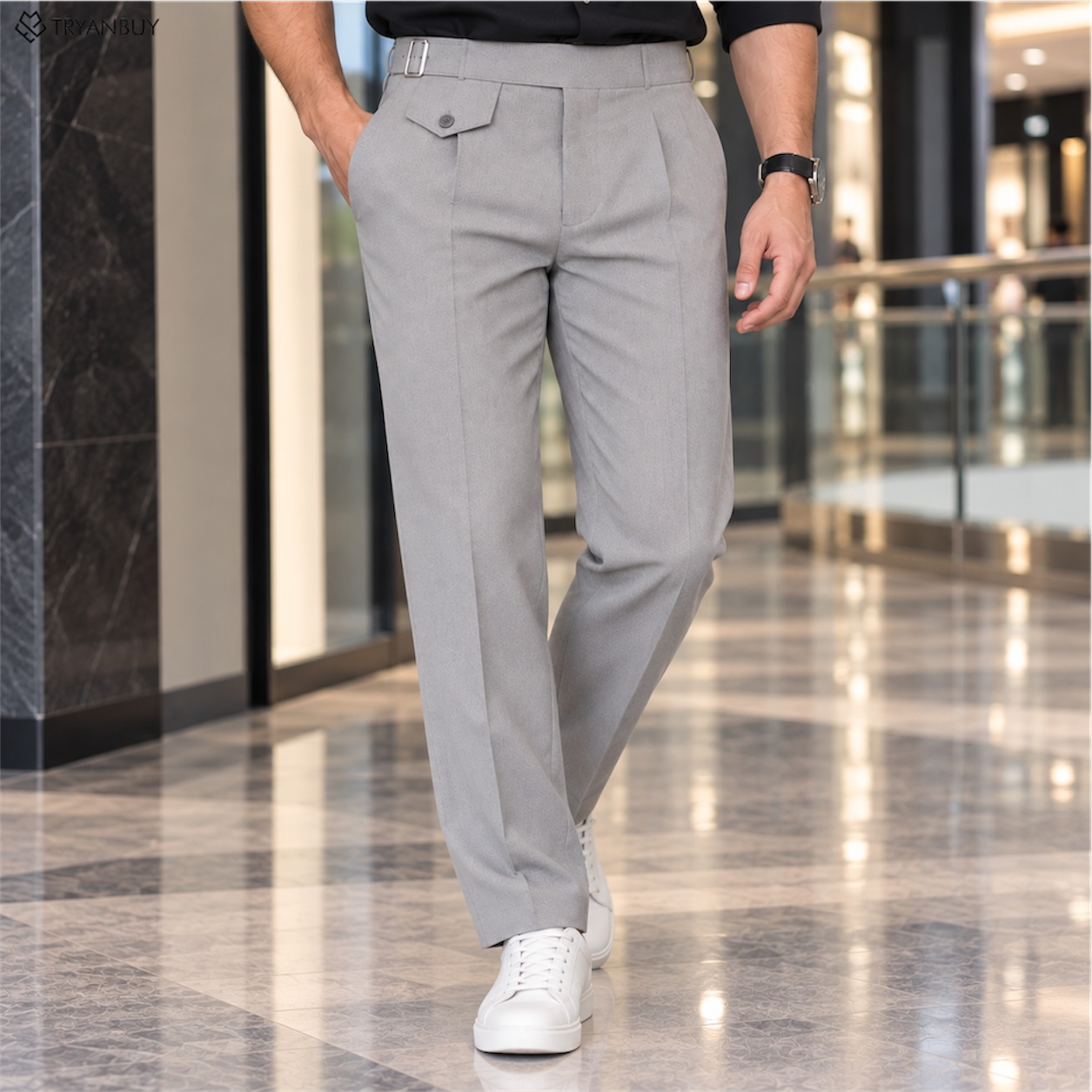 Premium Light Grey Formal Trousers