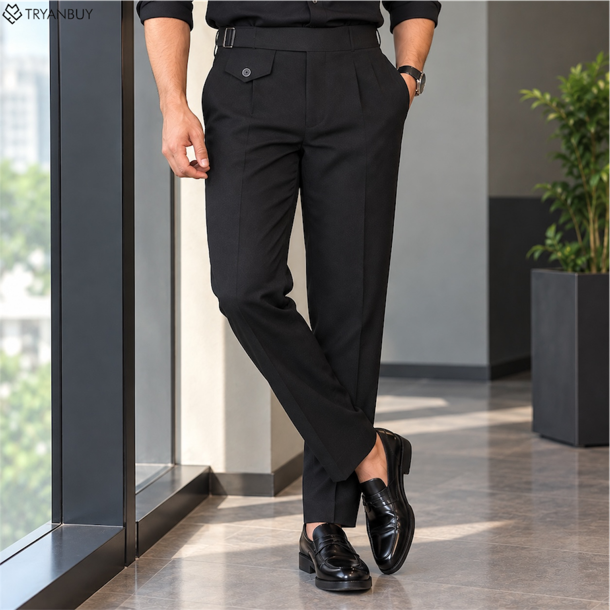 Premium Black Formal Trousers